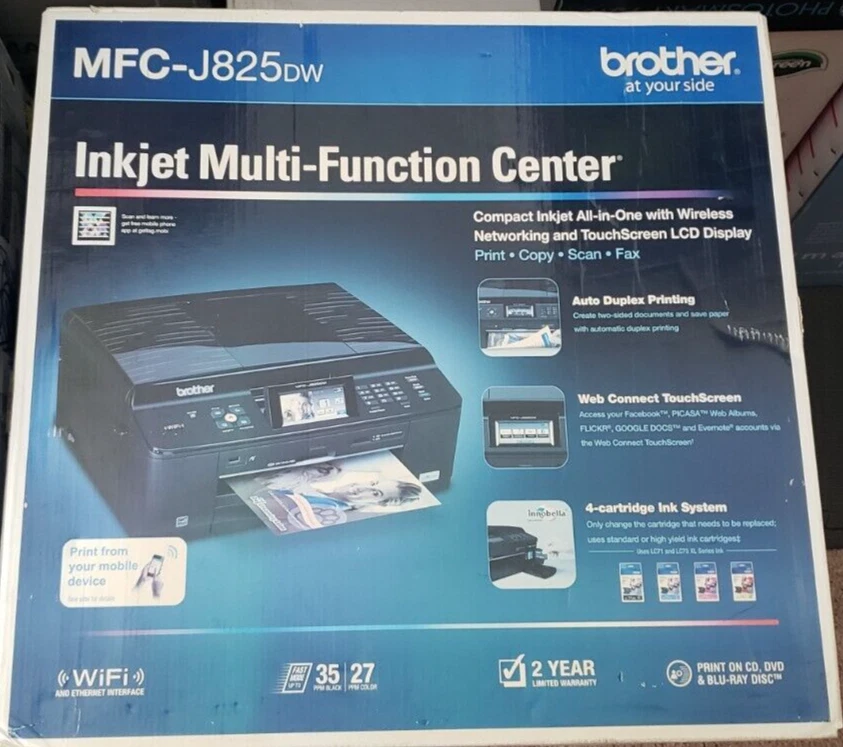 Brother MFC-J825DW All-In-One Inkjet Printer - BRAND NEW - Image 1 of 1