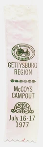 Antico nastro AACA Automobile Club America 1977 Gettysburg McCoys Campout vintage - Foto 1 di 2