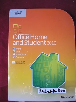 Microsoft Office 2010 Home and Student For 3 PCs Full Version =NEW SEALED BOX= - Image 1 of 4