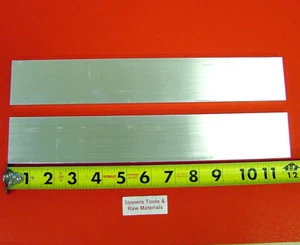 2 Pieces 1/2" X 2" ALUMINUM 6061 FLAT BAR 12" long T6511 Extruded Mill Stock New - Picture 1 of 1