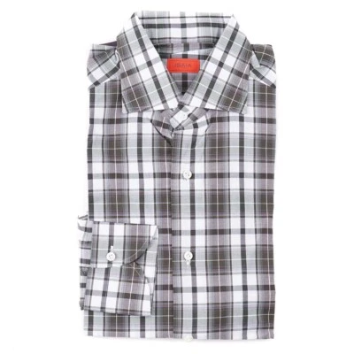 Camisa de Vestir Isaia Ajuste a Medida 'Mezcla' Algodón Ligero 16.5 (UE 42) NUEVA CON ETIQUETAS Foto 1 de 4