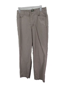 Riders Casuals Pants Size 10 Petite Tan Plaid Button Zipper Pockets - Picture 1 of 4