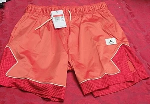 NWT Nike Jordan Essentials Women's Diamond Shorts RED DO5041-605 Size L - Picture 1 of 7