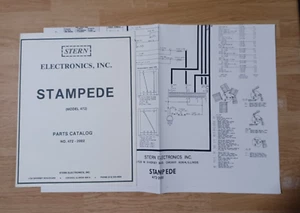 STAMPEDE PINBALL, STERN, PARTS CATALOG & SCHEMATIC - Picture 1 of 5