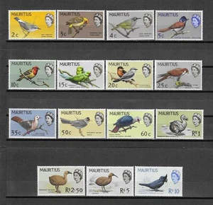 MAURITIUS 1965 SG 317/331 MINT - Picture 1 of 2