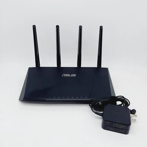 ASUS RT-AC87R AC2400 Dual Band Gigabit WiFi 4K UHD Router Tested Working - Picture 1 of 8
