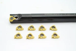 1P New SNR0016Q16 CNC lathe Threading Turning Toolholder +10pcs 16IR AG60 SMX30 - Picture 1 of 6