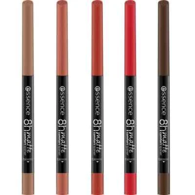 Essence 8h Waterproof Matte Comfort Lip Liner Pencil & Sharpener *CHOOSE SHADE* - Image 1 of 2