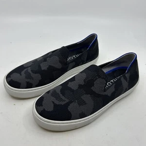 Rothy’s The Original Slip On Sneaker Sz 5.5 Grey Black Knit Camo - Picture 1 of 8