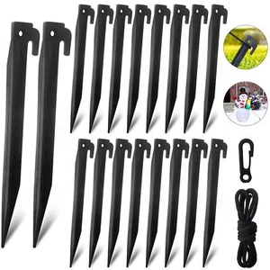 54 Pcs Inflatable Stakes & Tethers,Plastic Beach Tent Peg,Heavy Duty Tent Ground - Picture 1 of 7