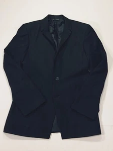 Archival Thierry Mugler Paris Coat Women 48 Black Blazer Wool Blend Italy Made - Picture 1 of 20
