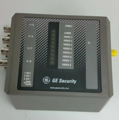 Transmisor de video de fibra óptica de 8 canales GE Security Interlogix S708VT-EST Foto 1 de 4
