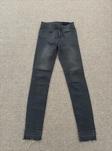 All Saints Mast Fit Grey Denim Low Rise Skinny Jeans Size W25 L30 VGC - Picture 1 of 9