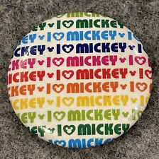 Disney Mickey Mouse Love Rainbow Heart Land Park Walt World Button Hat Lapel Pin