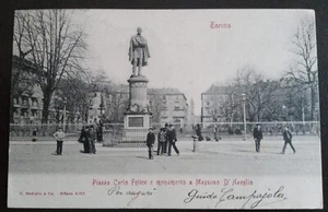 1903 Torino - piazza Carlo Felice e monumento a D'Azeglio - Picture 1 of 2