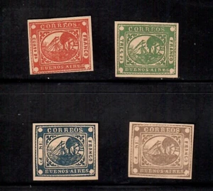 ARGENTINIEN Buenos Aires - 4 Briefmarken können Fälschungen sein - Bild 1 von 1