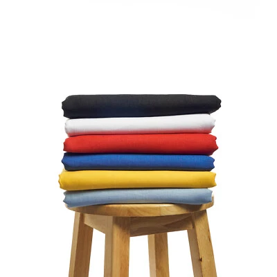 Yorkshire 6.7 oz Natural 100% Hypoallergenic Flax 58" Linen Fabric By The Yard - Image 1 of 2