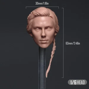 1:6 Black Widow Head Sculpt Carved For 12'' Female Action Figure Body Toy - Picture 1 of 8