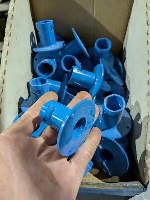 8xCarlon A200D 1/2" PVC Stub End Encaixe Parafuso Flange ENT para Fêmea NPT! Caridade - Imagem 1 de 4