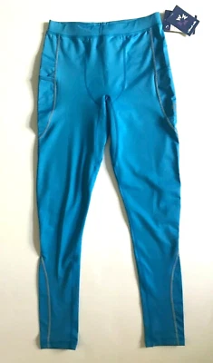 New WITHOUT WALLS Men Bright Blue Compression Legging Jogger Running Tight sz L - Image 1 of 4