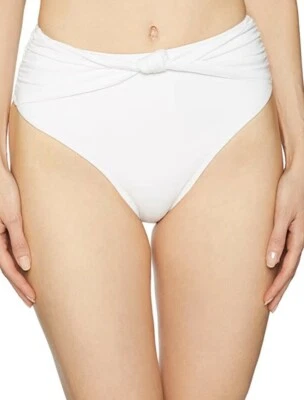 Traje de baño Derek Lam para mujer 181392 cintura alta parte inferior de bikini blanco talla L Foto 1 de 2