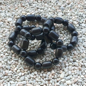 Beautiful Black Borneo Ebony Bracelet Indonesian Diospyros Ebenum - Picture 1 of 10