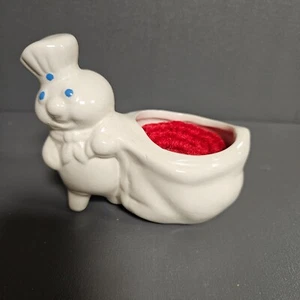 Pillsbury Doughboy Ceramic Scouring Pad Holder Vintage Does Not Include Red Pad - Picture 1 of 10