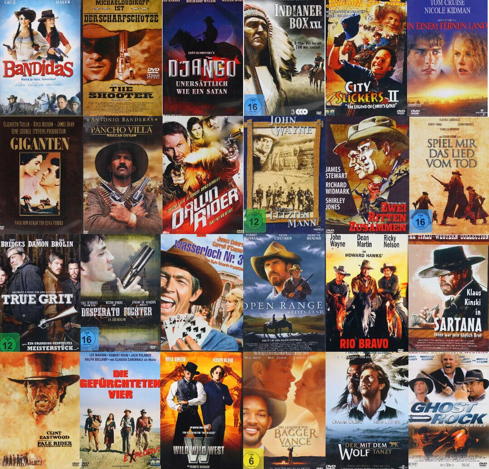 DVD Filme Klassiker Western Helden Standoff Indianer Alt-Neu Sammlung Auswahl - Bild 1 von 1