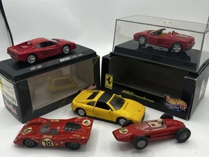 LOT de 5 Miniatures Marque Ferrari 1/43 - Jouef, Solido, Détail Cars, Hot Wheels - Imagen 1 de 9