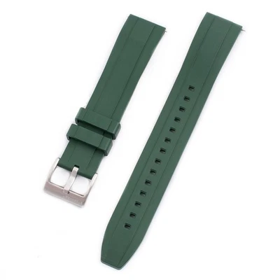 Extra Long for Big + Large Wrists FKM Rubber Quick Release Watch Strap Band Dive - Image 1 of 4
