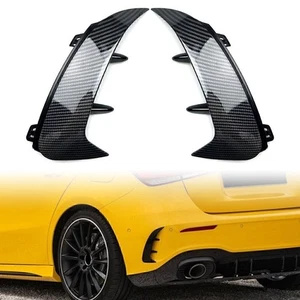 Carbon Rear Bumper Splitter Canard Air Vent Fit Benz A-class W177 A200 A220 - Picture 1 of 6