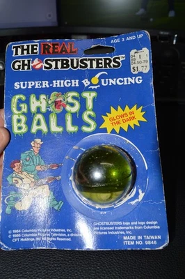 Ghostbusters Logo Super Bounce Ball Glow In The Dark 1984/86 Marshmallow man - Image 1 of 4