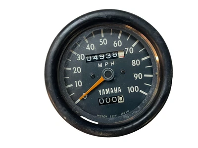Yamaha 1972-73 Enduro Velocímetro Instrumento Calibre 125 175 250 360 RT2 RT3 Piezas Foto 1 de 4