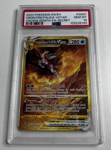 PSA 10 Palkia Vstar Pokemon TCG Origin Forme GG67 Gold Crown Zenith GEM MINT - Foto 1 di 2
