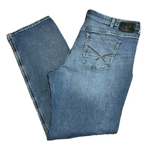 BKE Jeans Herren 46 x 35 blau Denim Seth gerade mittlere Leibhöhe Stretch Schnalle - gebraucht, in einwandfreiem Zustand - Bild 1 von 11