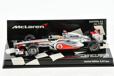 F1 McLAREN MP4-26 #3 L. Hamilton Winner Chinese GP 2011 1/43 MINICHAMPS - Immagine 1 di 4
