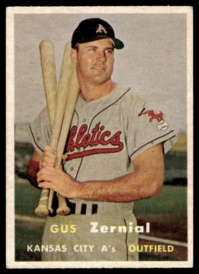 1957 Topps Gus Zernial Kansas City Athletics #253 - Image 1 of 2