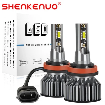 White H11 6000K LED Headlight Bulb Low Beam for Toyota Highlander 2011-2018 - Image 1 of 4