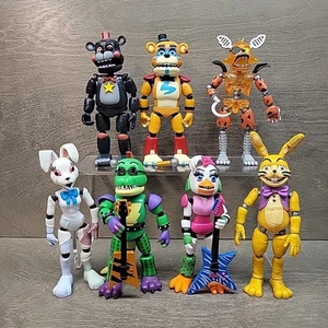 Lot of 7 Funko Five Nights at Freddys Action Figures Lefty 5" Vanny Glitchtrap - Picture 1 of 9
