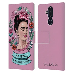 OFFICIAL FRIDA KAHLO ART & QUOTES LEATHER BOOK CASE FOR MICROSOFT NOKIA PHONES - Picture 1 of 11