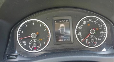 2015 Tiguan OE medidor de velocidade cluster 114K milhas Volkswagen - Imagem 1 de 4