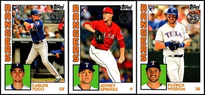 Topps 1984 Baseball Rookies Texas Rangers (3) Card Lot - Running Low – Final ... - Image 1 of 2