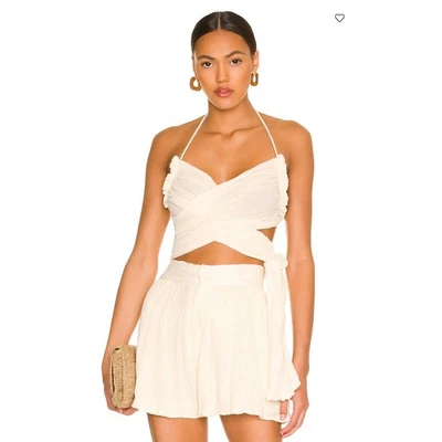 Jen’s Pirate Booty Appolonia Wrap Top White Boho Size XS - Image 1 of 4