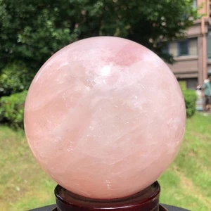 3140g Natural Hermosa Bola de Cristal Rosa Cuarzo Cristal Esfera Curación 1598 - Imagen 1 de 18