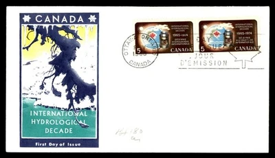 Mayfairstamps Canada FDC Earth Water Hydrological Decade First Day Cover aau_677 - Image 1 of 2