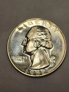 1952 PROOF Washington Quarter FLASHY WHITE Coin !!! - Picture 1 of 4