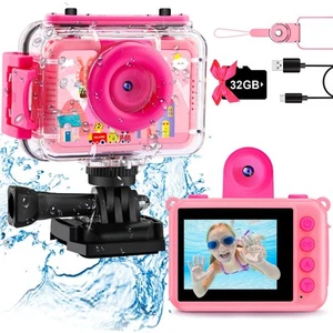 Kids Camera - Waterproof Underwater Camera for Kids, Christmas Birthday Gifts... - Picture 1 of 6