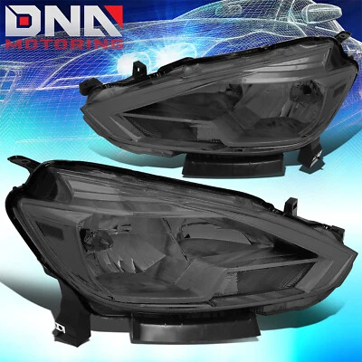 For 2016-2018 Nissan Sentra OE Style Headlights Lamp Chrome Housing Smoked Lens - Image 1 of 4