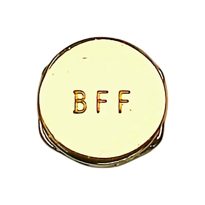 Keep Collective BFF Best Friends Forever Disco Tono Dorado Llave Deslizable Pulsera Dije Foto 1 de 2