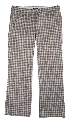 $128 J. CREW 2 Pantalones Estampado Medallón Calce Ciudad Skimmer Algodón Elástico Foto 1 de 4